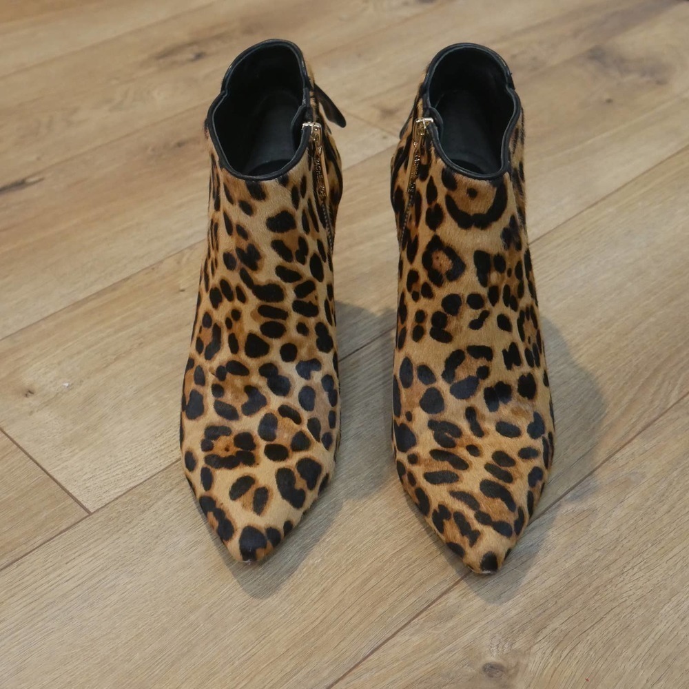 RACHEL Zoe Trixie Leopard Booties Size 8 - Picture 5 of 10